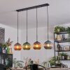 Koyoto hanging light, globe light, pendant light blue, green, coppery, 4-light sources