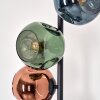 Ripoll floor lamp blue, green, coppery, 5-light sources