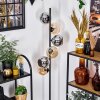 Koyoto floor lamp 31 cm Amber, chrome, Smoke-coloured, 6-light sources