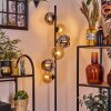 Koyoto floor lamp 31 cm Amber, chrome, Smoke-coloured, 6-light sources