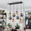 Gastor hanging light, globe light, pendant light Amber, Smoke-coloured, 8-light sources