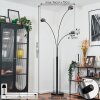 Nikkala floor lamp black, 3-light sources