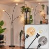 Nikkala floor lamp black, 3-light sources