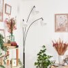 Bassagoda floor lamp chrome, black, 3-light sources