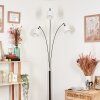 Bassagoda floor lamp chrome, black, 3-light sources
