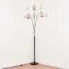 Bassagoda floor lamp chrome, black, 3-light sources