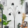Bassagoda floor lamp chrome, black, 5-light sources