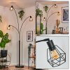 Yaak floor lamp black, 3-light sources