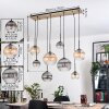 Koyoto hanging light, globe light, pendant light Ecru, black, 8-light sources