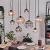 Koyoto hanging light, globe light, pendant light Ecru, black, 8-light sources
