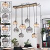 Koyoto hanging light, globe light, pendant light Ecru, black, 8-light sources
