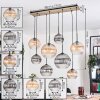 Koyoto hanging light, globe light, pendant light Ecru, black, 8-light sources