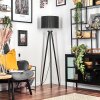 Soungou floor lamp chrome, black, 1-light source