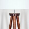 Soungou floor lamp chrome, Dark wood, 1-light source