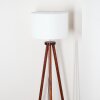 Soungou floor lamp chrome, Dark wood, 1-light source