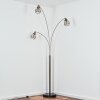 Yaak floor lamp matt nickel, black, 3-light sources
