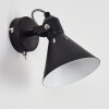Upiano Wall Light chrome, black, 1-light source
