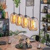 Apedo hanging light, pendant light Amber, 4-light sources