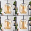 Apedo hanging light, pendant light Amber, 4-light sources
