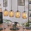 Apedo hanging light, pendant light Amber, 4-light sources