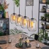 Apedo hanging light, pendant light Amber, clear, 4-light sources