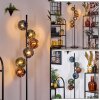 Ripoll floor lamp blue, green, coppery, 6-light sources