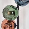 Ripoll floor lamp blue, green, coppery, 6-light sources