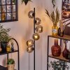 Ripoll floor lamp chrome, Smoke-coloured, 6-light sources