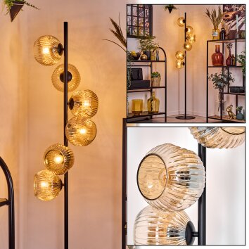Ripoll floor lamp Amber, 6-light sources