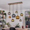 Koyoto hanging light, globe light, pendant light Ecru, black, 8-light sources