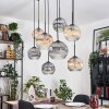 Koyoto hanging light, globe light, pendant light Ecru, black, 8-light sources