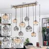 Koyoto hanging light, globe light, pendant light Ecru, black, 8-light sources
