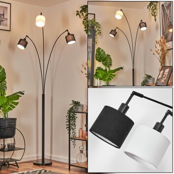 Bassagoda floor lamp black, 3-light sources
