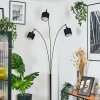 Bassagoda floor lamp chrome, black, 3-light sources