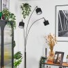 Bassagoda floor lamp chrome, black, 3-light sources
