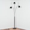 Bassagoda floor lamp chrome, black, 3-light sources
