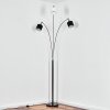 Bassagoda floor lamp chrome, black, 3-light sources