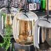 Apedo hanging light, pendant light Amber, clear, Smoke-coloured, 4-light sources