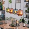 Ripoll hanging light, globe light, pendant light blue, green, coppery, 4-light sources