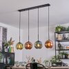 Ripoll hanging light, globe light, pendant light blue, green, coppery, 4-light sources