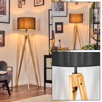 Soungou floor lamp Ecru, black, 1-light source