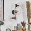 Koyoto globe light, wall light gold, black, 3-light sources