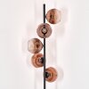 Ripoll floor lamp clear, coppery, 5-light sources