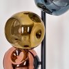 Ripoll floor lamp blue, gold, coppery, 6-light sources