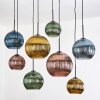 Koyoto hanging light, globe light, pendant light Ecru, black, 8-light sources