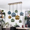 Koyoto hanging light, globe light, pendant light Ecru, black, 8-light sources