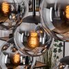 Gastor hanging light, globe light, pendant light Smoke-coloured, 8-light sources