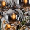 Gastor hanging light, globe light, pendant light Amber, Smoke-coloured, 8-light sources
