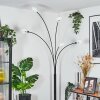 Nikkala floor lamp black, 5-light sources