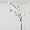 Nikkala floor lamp black, 5-light sources